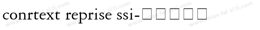 conrtext reprise ssi字体转换